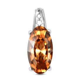 J Francis gefertigt mit SWAROVSKI- Heller Topas Swarovski-Kristall-Anhänger