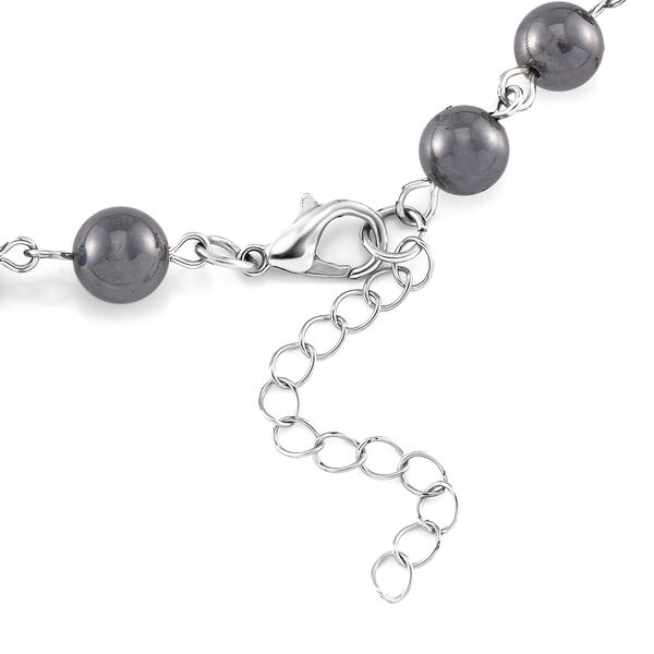 Terahertz, Hämatit Halskette ca. 66 cm + 5 cm Extender, Reiner Edelstahl ca. 170.00 ct image number 5