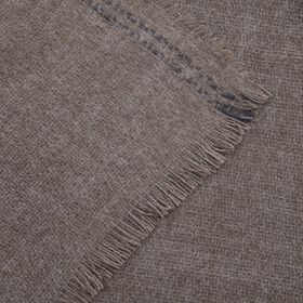 Gewebter Schal mit Fransen, Dunkelgrau