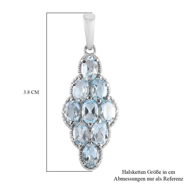 Himmelblauer Topas-Anh&auml;nger - 5,10 ct. image number 6