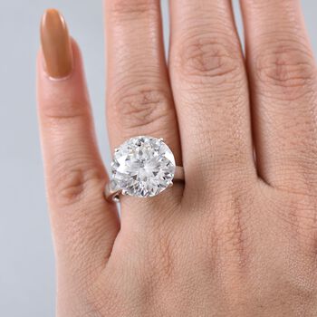 Moissanit Ring - 11,52 ct.