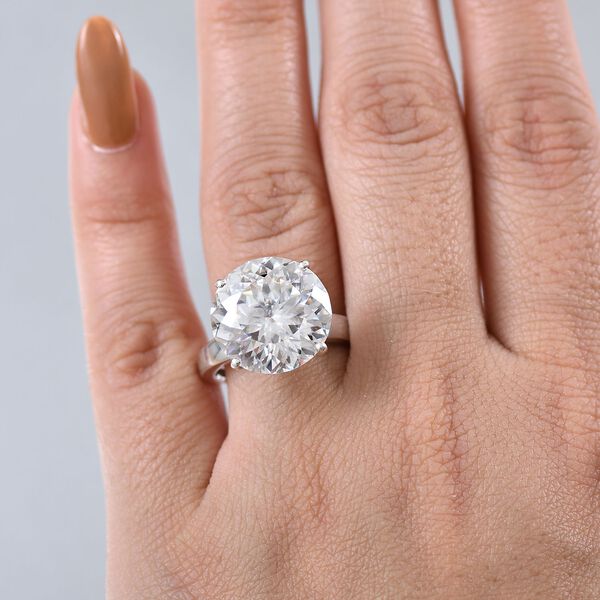 Moissanit Ring - 11,52 ct. image number 3