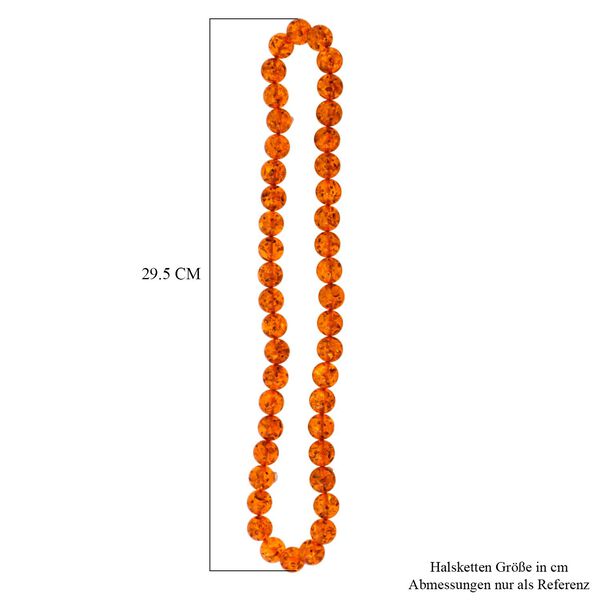 Synthetischer Bernstein Kette 61 cm image number 5