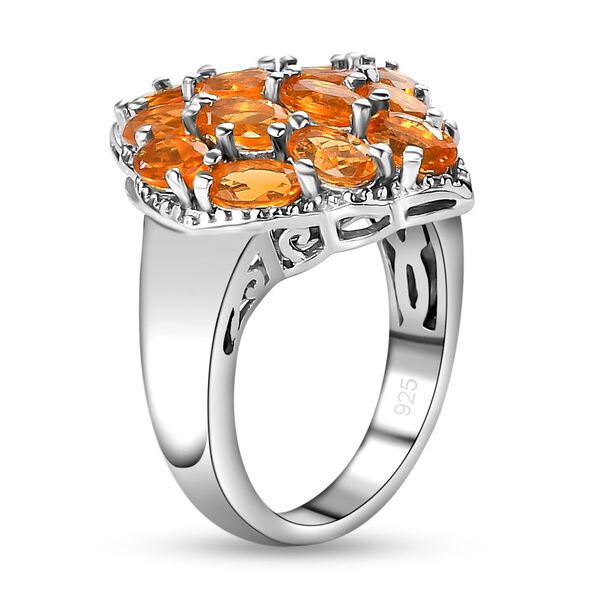 Salamanca Feueropal-Ring, 925 Silber platiniert  ca. 2,23 ct image number 5