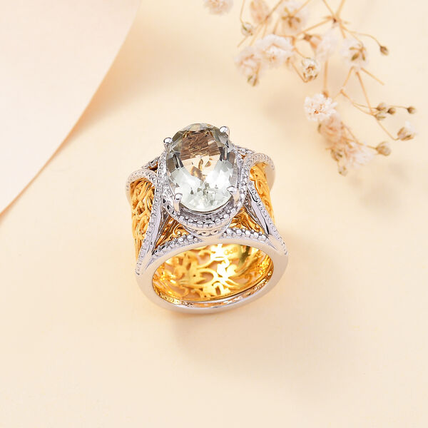 Prasiolith Ring - 5,51 ct. image number 2