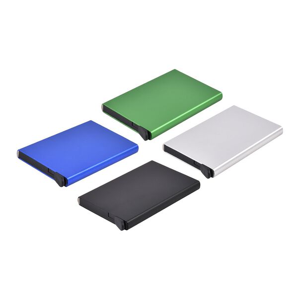 4er Set - Kartenhalter mit RFID-Schutz, k&uuml;hle T&ouml;ne image number 6