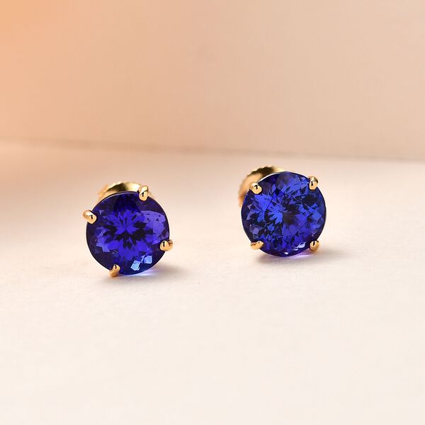 AAAA Tansanit Ohrringe - 2,22 ct. image number 2
