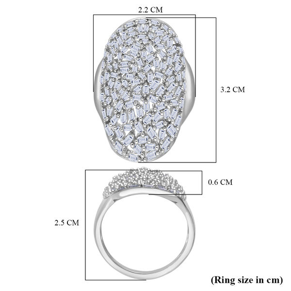 LUXURIANT DIAMOND - Lab Grown Diamant SI-GH Ring 925 Silber Rhodiniert (Gr&ouml;&szlig;e 16.00) ca. 1,50 ct image number 4