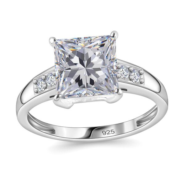 LUSTRO STELLA - Weißer Zirkonia Ring - 4,62 ct. image number 4