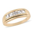 LUSTRO STELLA Hergestellt mit ZIRKONIA Ring 925 Silber 585 Vergoldet (Größe 20.00) ca. 2,18 ct image number 3