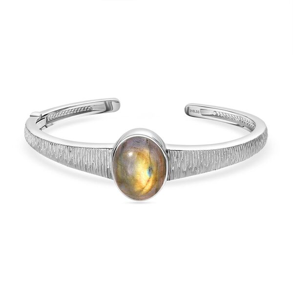 Labradorit Armreif, 19 cm - 15,62 ct.