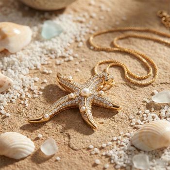 Wei&szlig;er Zirkonia, Wei&szlig;e Muschelkernperle Halskette ca. 52 cm Nickelfreies Messing