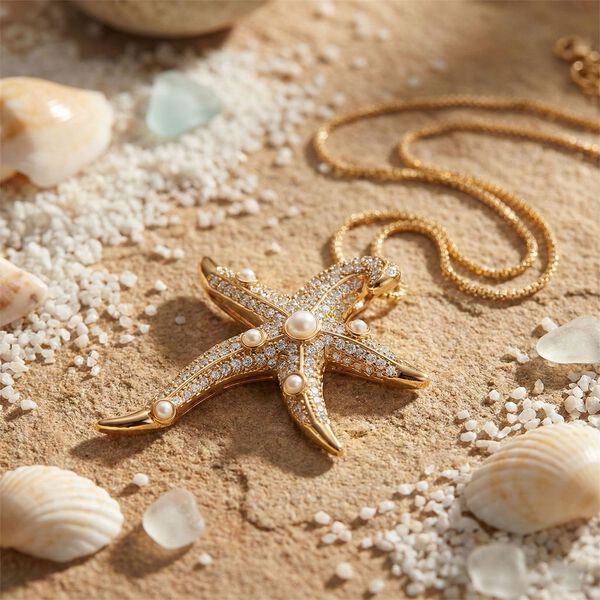 Wei&szlig;er Zirkonia, Wei&szlig;e Muschelkernperle Halskette ca. 52 cm Nickelfreies Messing 1.01 ct image number 1