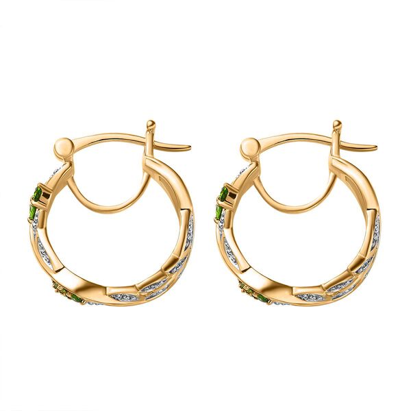 ALLORO AA Nat&uuml;rliche Chromdiopsid-Ohrringe - 0,47 ct. image number 7