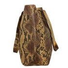 Assots London - Tote Bag aus 100% echtem Leder,Schlangenfoliendruck Farbe: Größe: 37 x 9.5 x 22, Schwarz image number 2