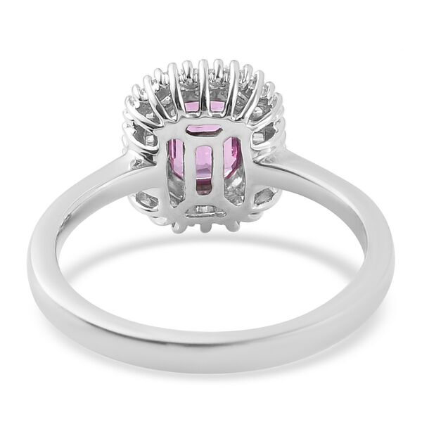 RHAPSODY AAAA rosa Saphir und Diamant-Ring, 950 Platin  ca. 1,16 ct image number 4
