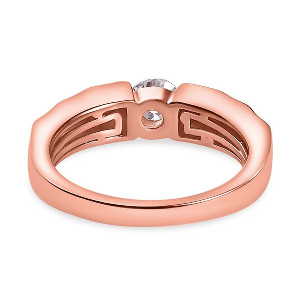 EF Moissanit Ring in Silber mit Roségold Vermeil - 0,43 ct. image number 6