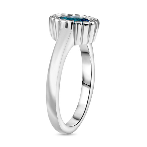 AA Blauer Zirkon Ring 925 Silber rhodiniert (Gr&ouml;&szlig;e 17.00) ca. 1,94 ct image number 4