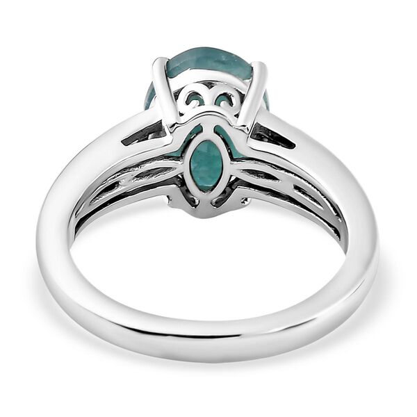 Grandidierit und weißer Diamant-Ring, 925 Silber platiniert  ca. 2,99 ct image number 6