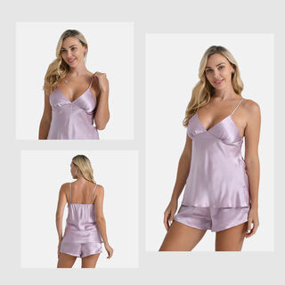 LA MAREY Signature - Seidentop aus 100% Maulbeerseide, Lila LA MAREY Signature - Seidentop aus 100% Maulbeerseide, Lila