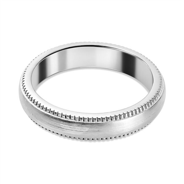 Klassischer Bandring, 925 Silber rhodiniert, (Größe 17.00) ca. 4,73g image number 6