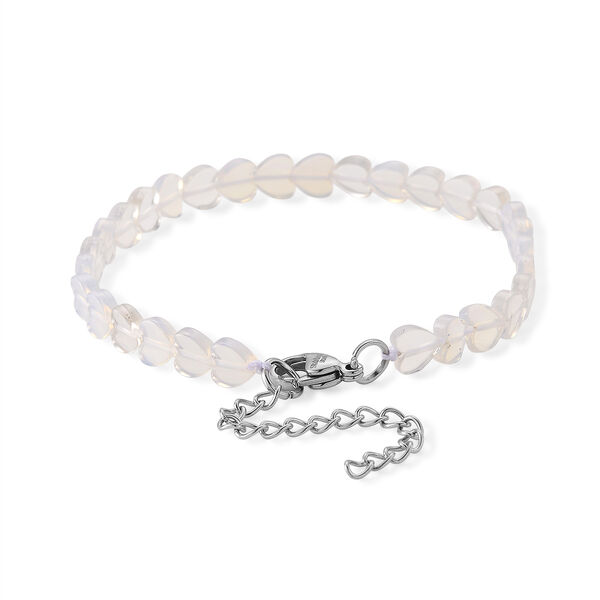 Opalit Armband ca. 18 cm 316L Edelstahl, flexibel, ca. 20.00 ct image number 2