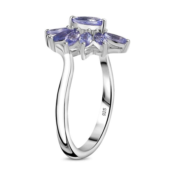 Floraler Tansanit-Ring - 0,86 ct. image number 5