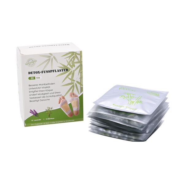 20er Set Detox Fu&szlig;pflaster, Entgiftungspflaster, Lavendel und Bambus image number 4