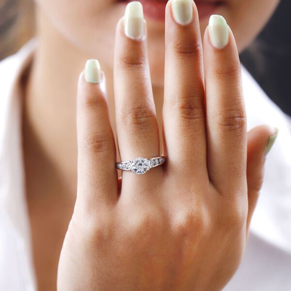 Moissanit Ring mit Schild-Schliff - 1,92 ct. image number 3