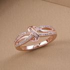 Natürlicher, rosa Diamant-Ring. 925 Silber Roségold Vermeil  ca. 0,25 ct image number 1