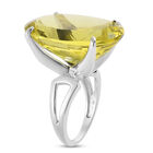 Ouro Verde-Quarz Ring 925 Silber platiniert  ca. 29,51 ct image number 4