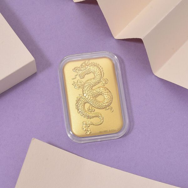 Barren mit Drachen-Motiv in 999er Gold image number 2