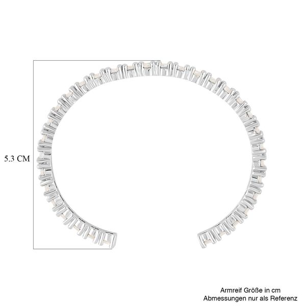 Wei&szlig;er Zirkonia Armreif ca. 16.5-19.0 cm, ca. 10.00 ct image number 3