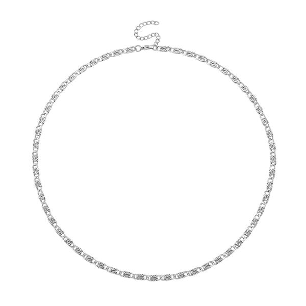 K&ouml;nigskette, Reiner Edelstahl, ca. 50 cm, Silberfarben image number 4