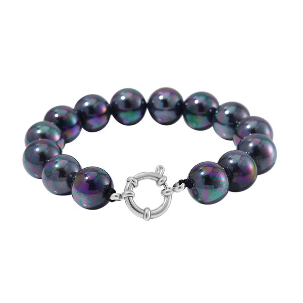 Pfaufarbenes Muschelkernperle Armband image number 3