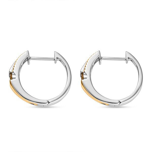 D&rsquo;Joy AA nat&uuml;rliche goldene Tansanit zweifarbige Creolen  - 0,33 ct image number 3