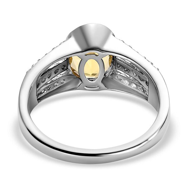 AAA Premium brasilianischer Heliodor und Zirkon-Ring - 2,04 ct. image number 5