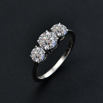LUXURIANT DIAMOND - Lab Grown Diamant VS-GH SGL zertifiziert Ring 950 Platin (Gr&ouml;&szlig;e 17.00) ca. 2.00 ct