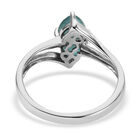 Grandidierit und Zirkon Ring 925 Silber platiniert  ca. 0,98 ct image number 5
