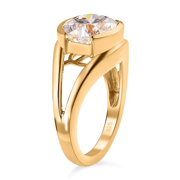Moissanit Solitär Ring - 3,42 ct. image number 7