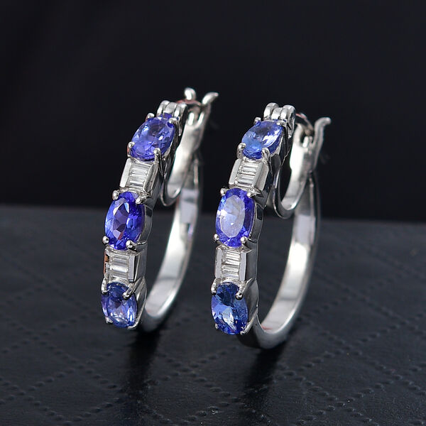 D'Joy Tansanit und Moissanit 19cm Armband und Ohrringe image number 2