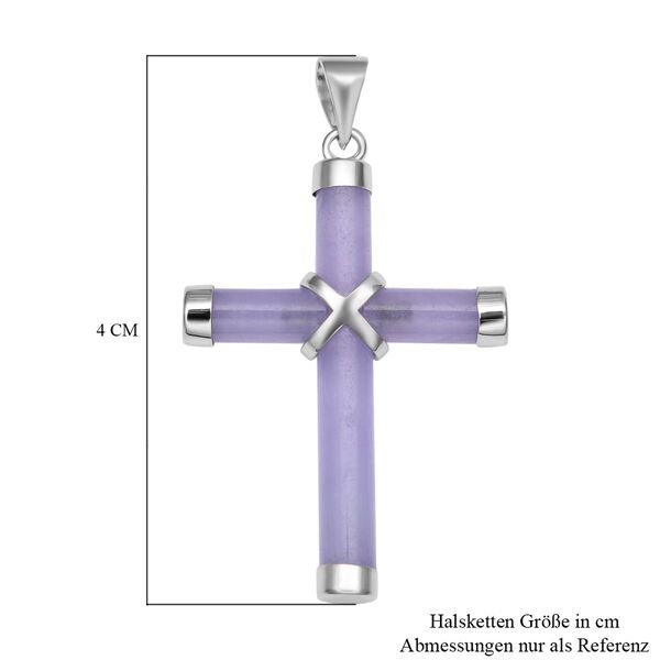 Lila Jade Kreuz-Anh&auml;nger - 5 ct. image number 5