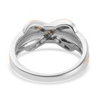 Diamant Ring 925 Silber zweifarbige Überzug image number 6