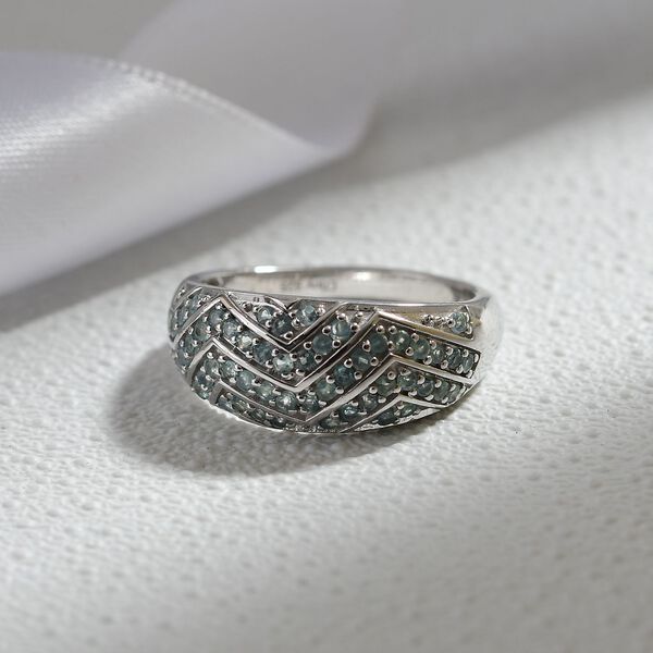 D’joy Alexandrit Ring 925 Silber rhodiniert (Größe 18.00) ca. 0,69 ct image number 2