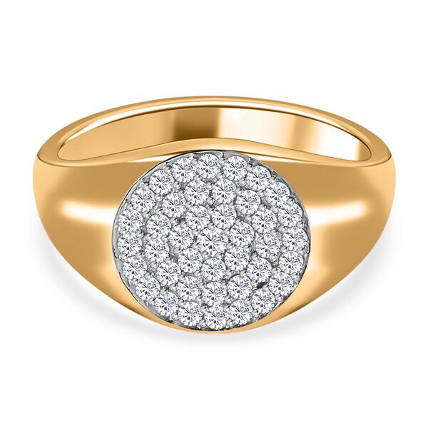 Moissanit Ring, ca. 0.60 ct