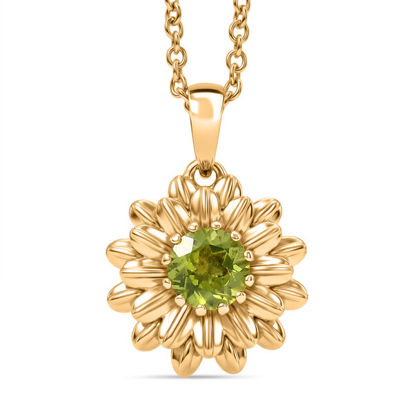 EverTrue Peridot Anh&auml;nger mit 50cm Kette - 0,97 ct.