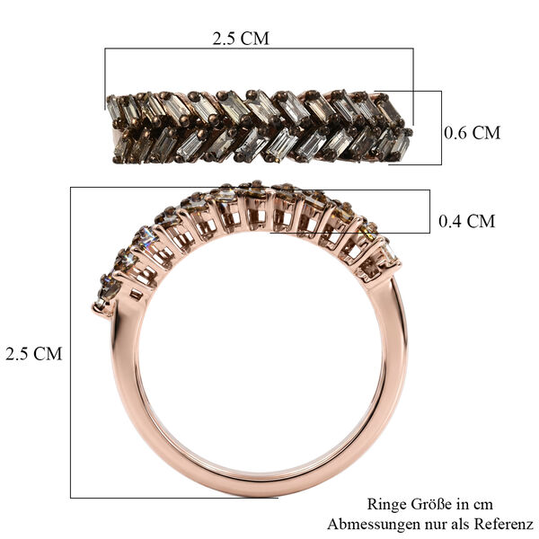 D'Joy nat&uuml;rlicher Champagner Diamant Ring - 0,50 ct. image number 6