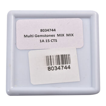 Mehrfarbige Edelstein-Sammlung, facettiert, verschiedene Schliffe und Formen