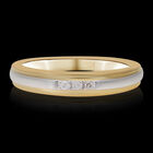 Diamant Ring 925 Silber Bicolor image number 1