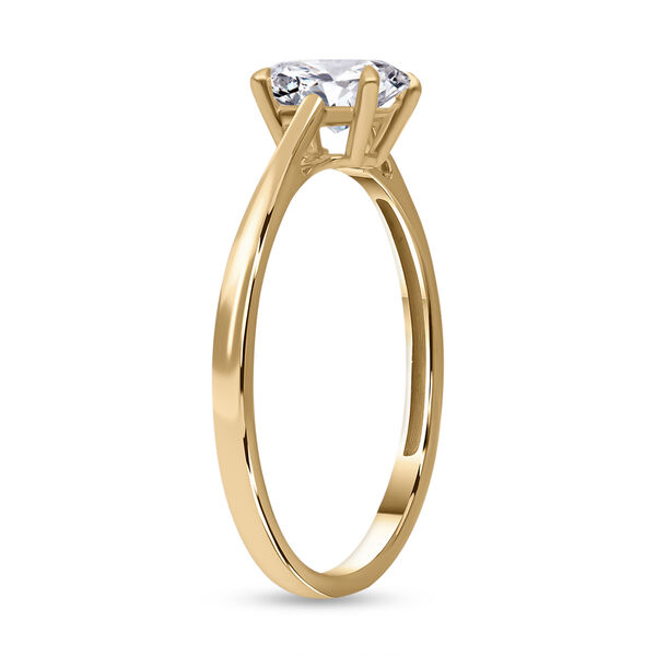 LUXORO IGI zertifizierter SI-GH Labor Diamant Ring in 585 Gelbgold - 1 ct. image number 4